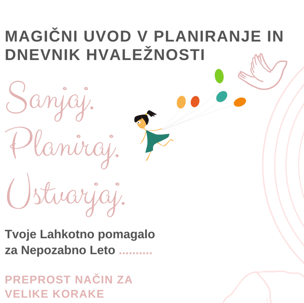 Pograbi svoj brezplačni Magični Planer & Dnevnik Hvaležnosti