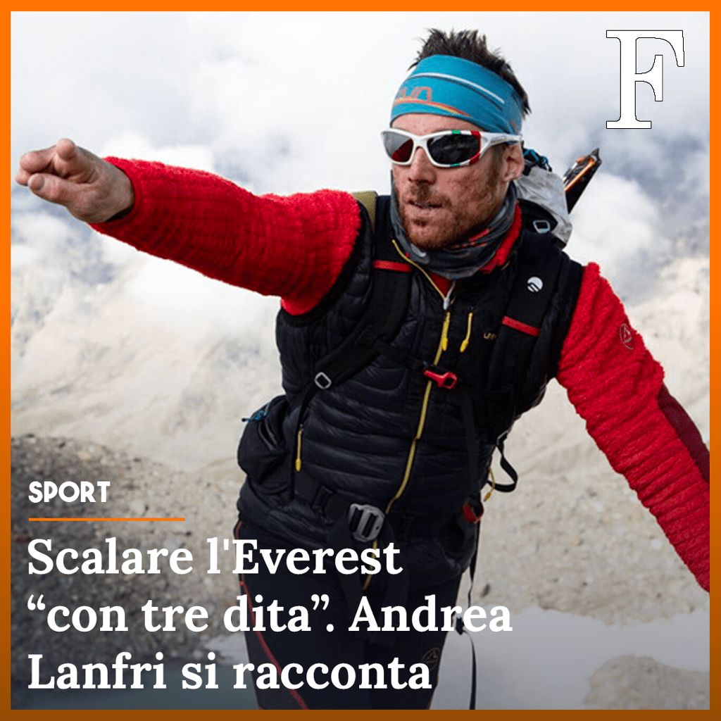 Scalare l'Everest "con tre dita". Andrea Lanfri si racconta