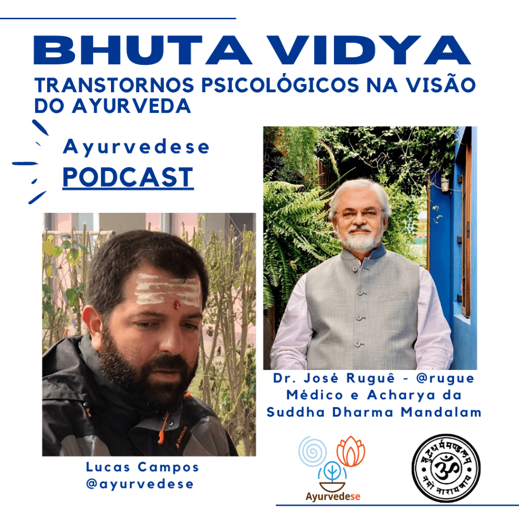 Palestra - Transtornos Psicol&oacute;gicos na Vis&atilde;o do Ayurveda - 2020 (com Dr. Rugu&ecirc;)