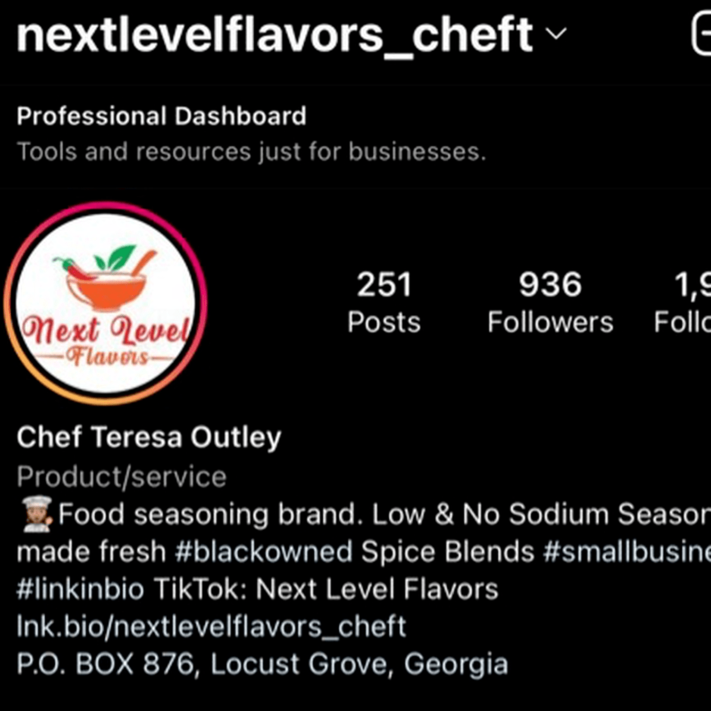 NLF Business Instagram