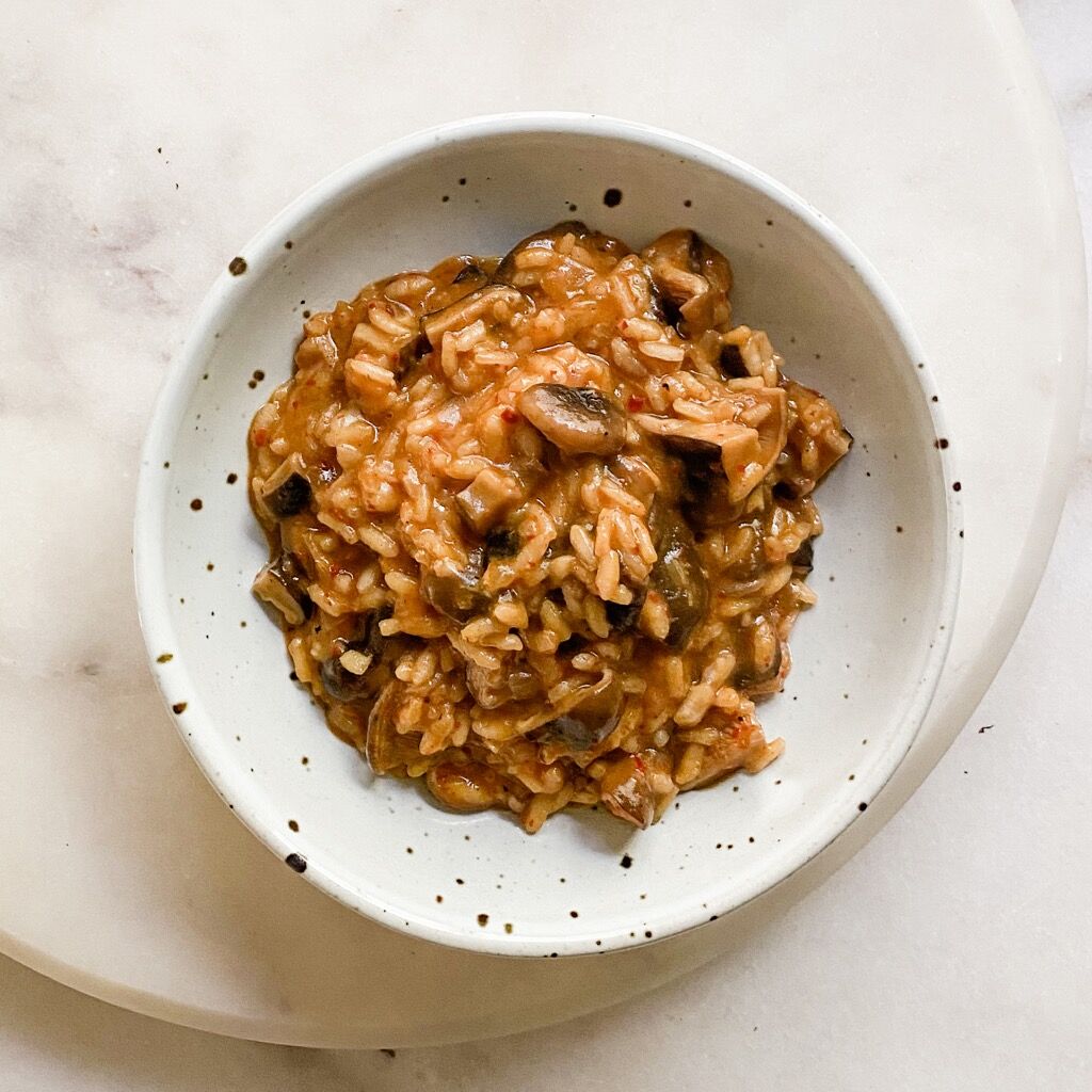 Gochugaru + Shiitake Mushroom Risotto