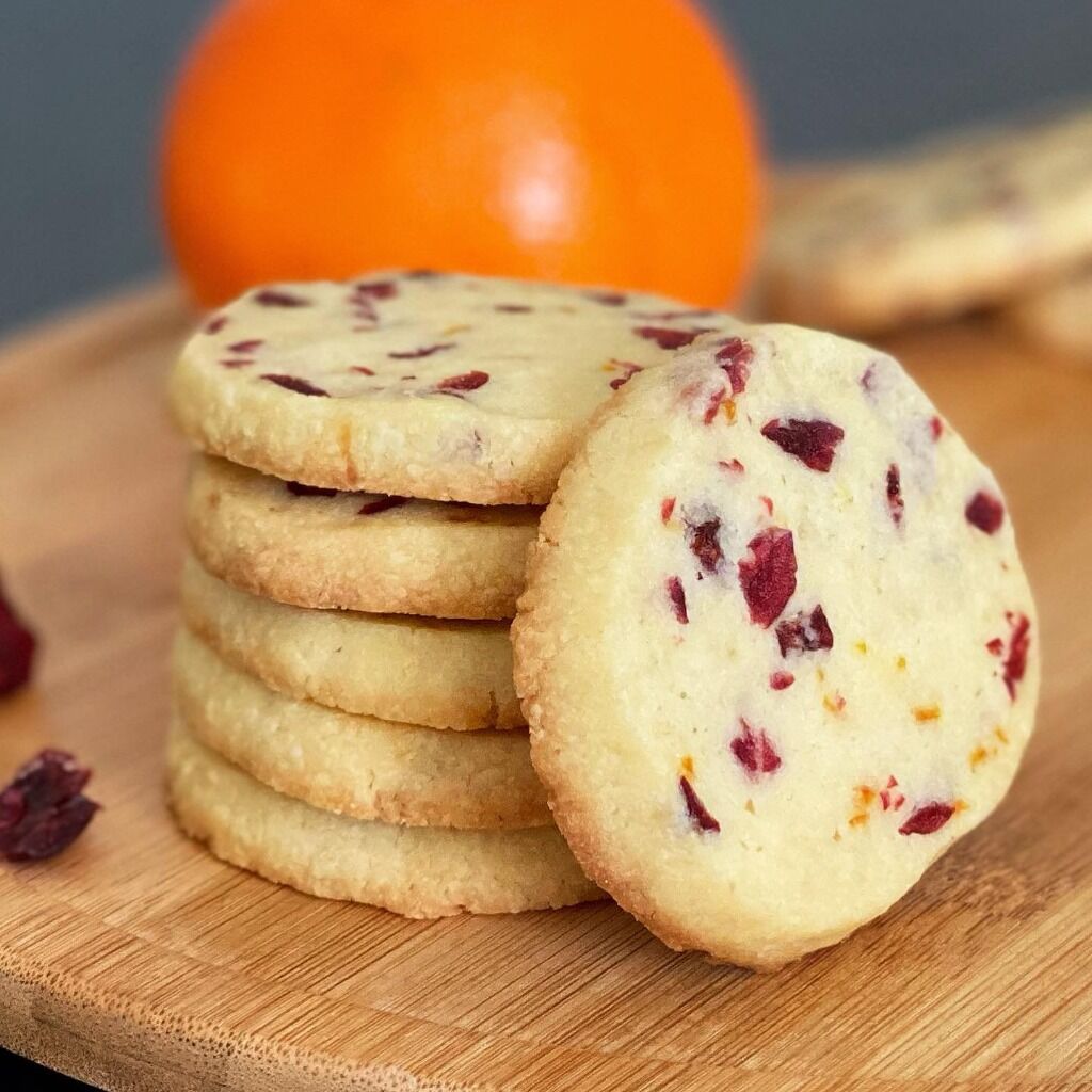 Cranberry Orange Terrazzo Cookies