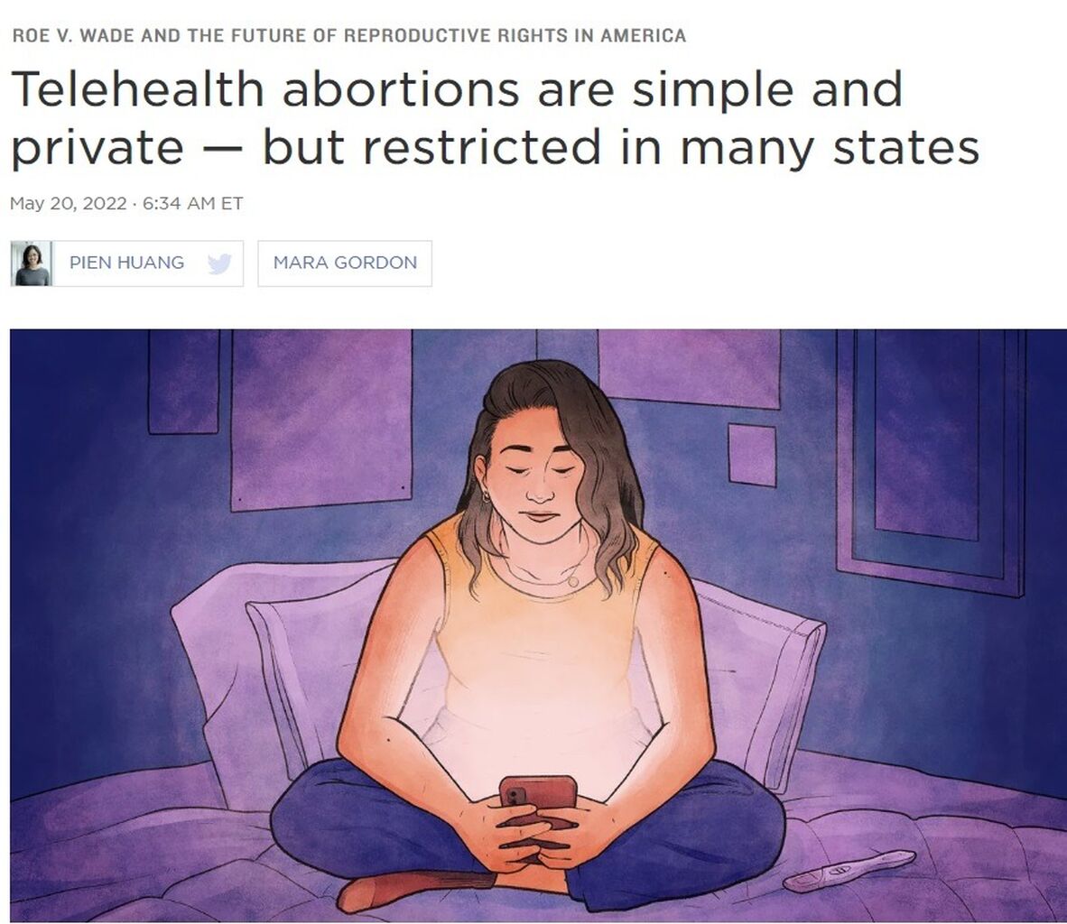 NPR - Telehealth abortions are simple and private &mdash; but restricted in many states