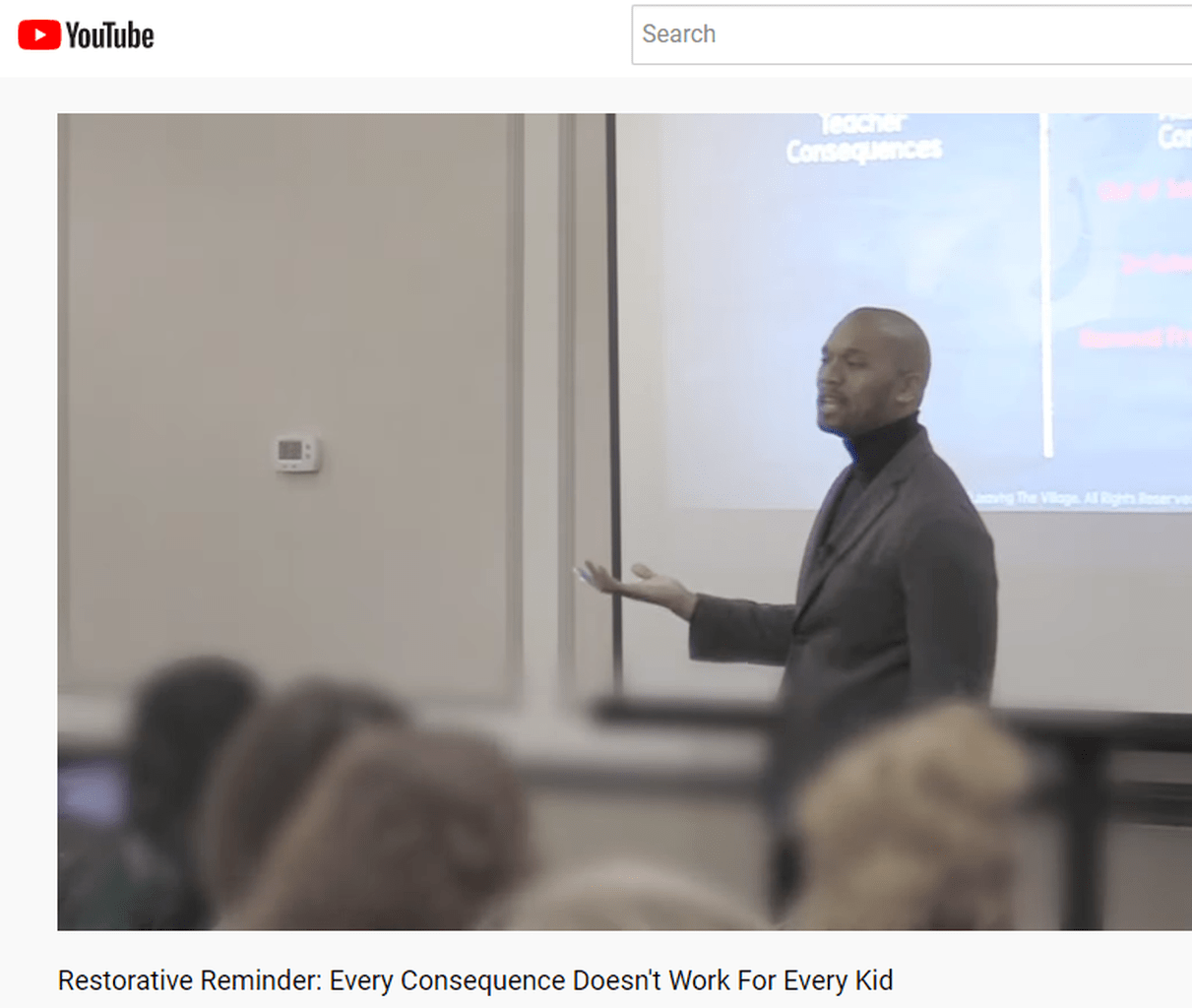 Kelvin Oliver On Restorative Practices, 47 Second Video