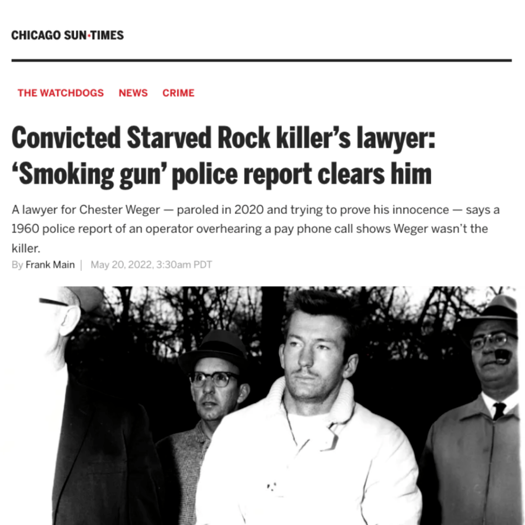 Convicted Starved Rock killer&rsquo;s lawyer: &lsquo;Smoking gun&rsquo; police report clears him