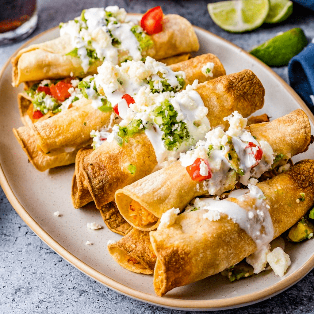 Air Fryer Chicken Taquitos