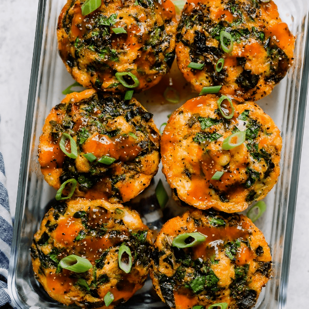 Buffalo Chicken Egg Muffins