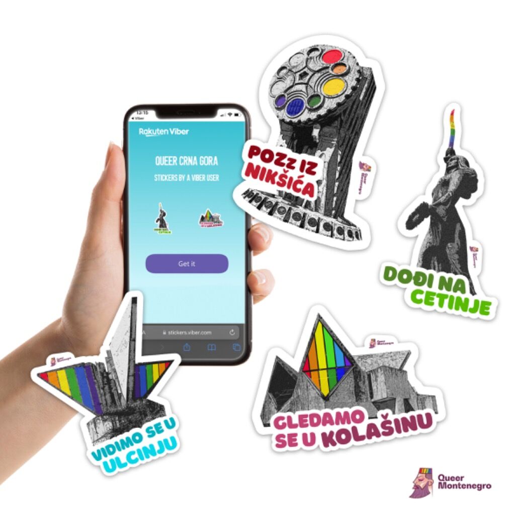 Queer Crna Gora Vajber stikeri