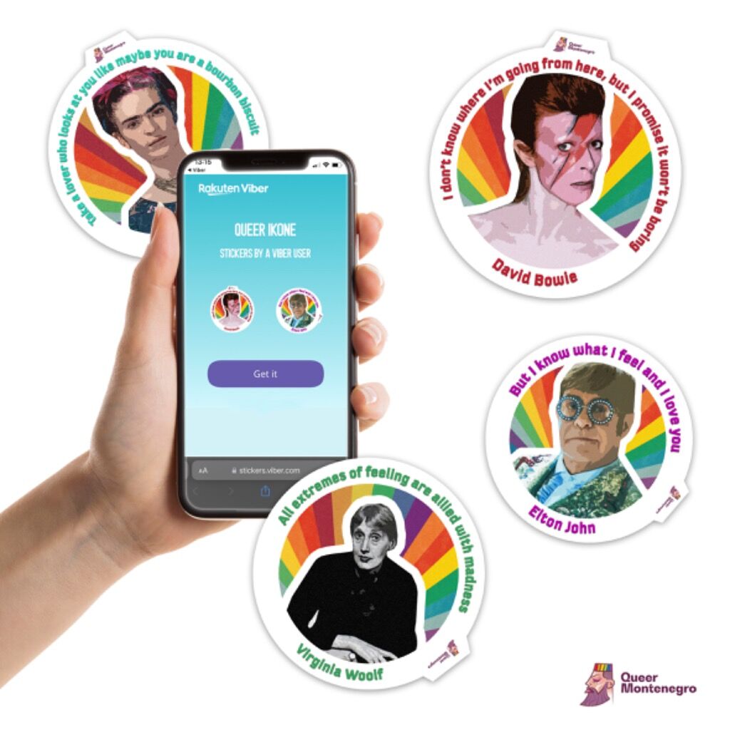 Queer Ikone Vajber stikeri