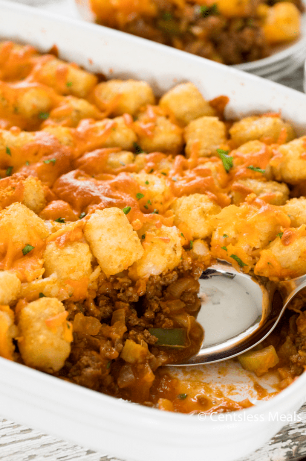 Sloppy Joe Tater Tot Casserole