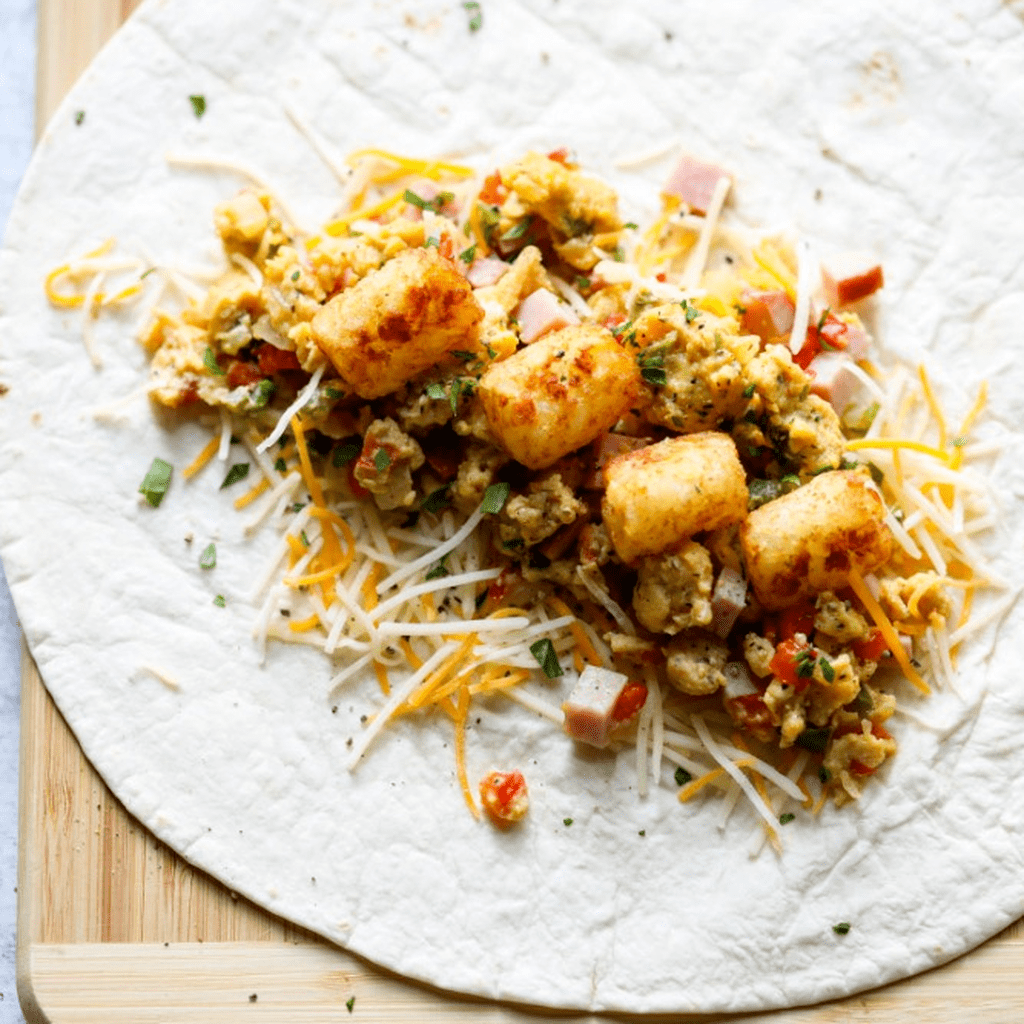 Denver Omelette Breakfast Burritos