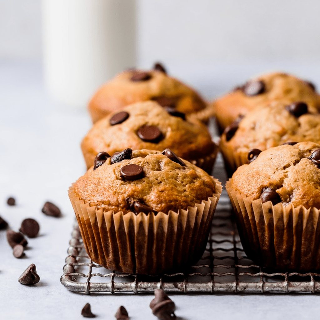 Gluten Free Banana Muffins with Chocolate Chips