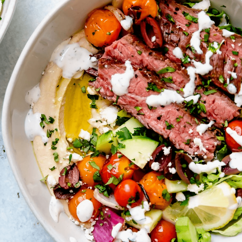 Mediterranean Steak Bowls