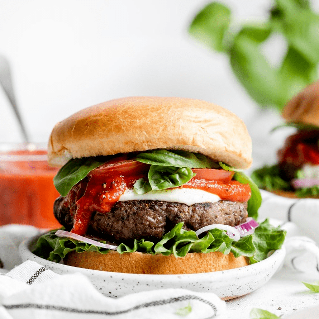 Grilled Pizza Burgers