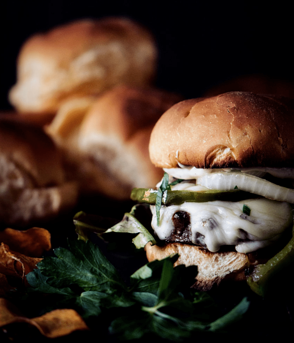 Philly Cheesesteak Burger
