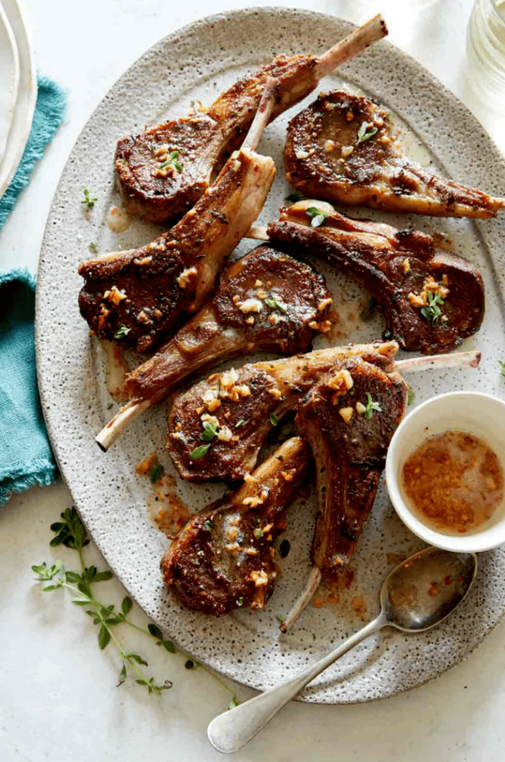 Garlic Butter Lamb Chops