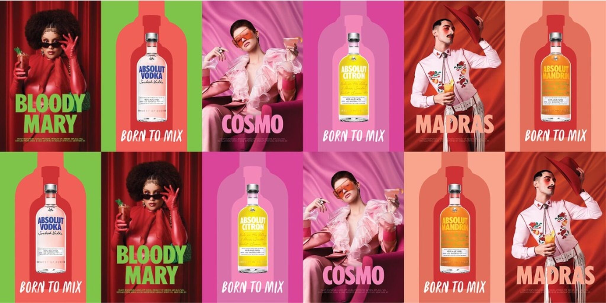 Absolut's first major brand push in a decade introduces a cast of cocktail characters 
