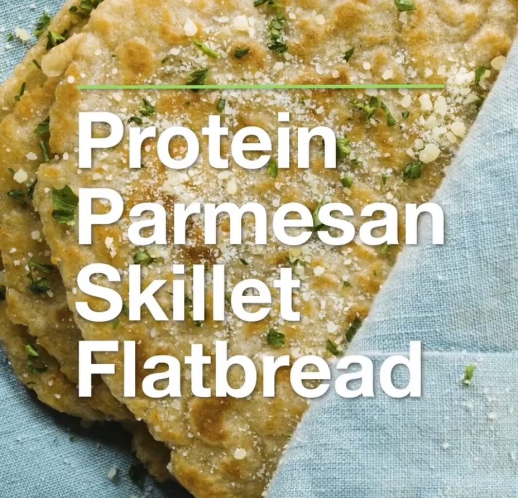 Protein Parmesan Skillet Flatbread