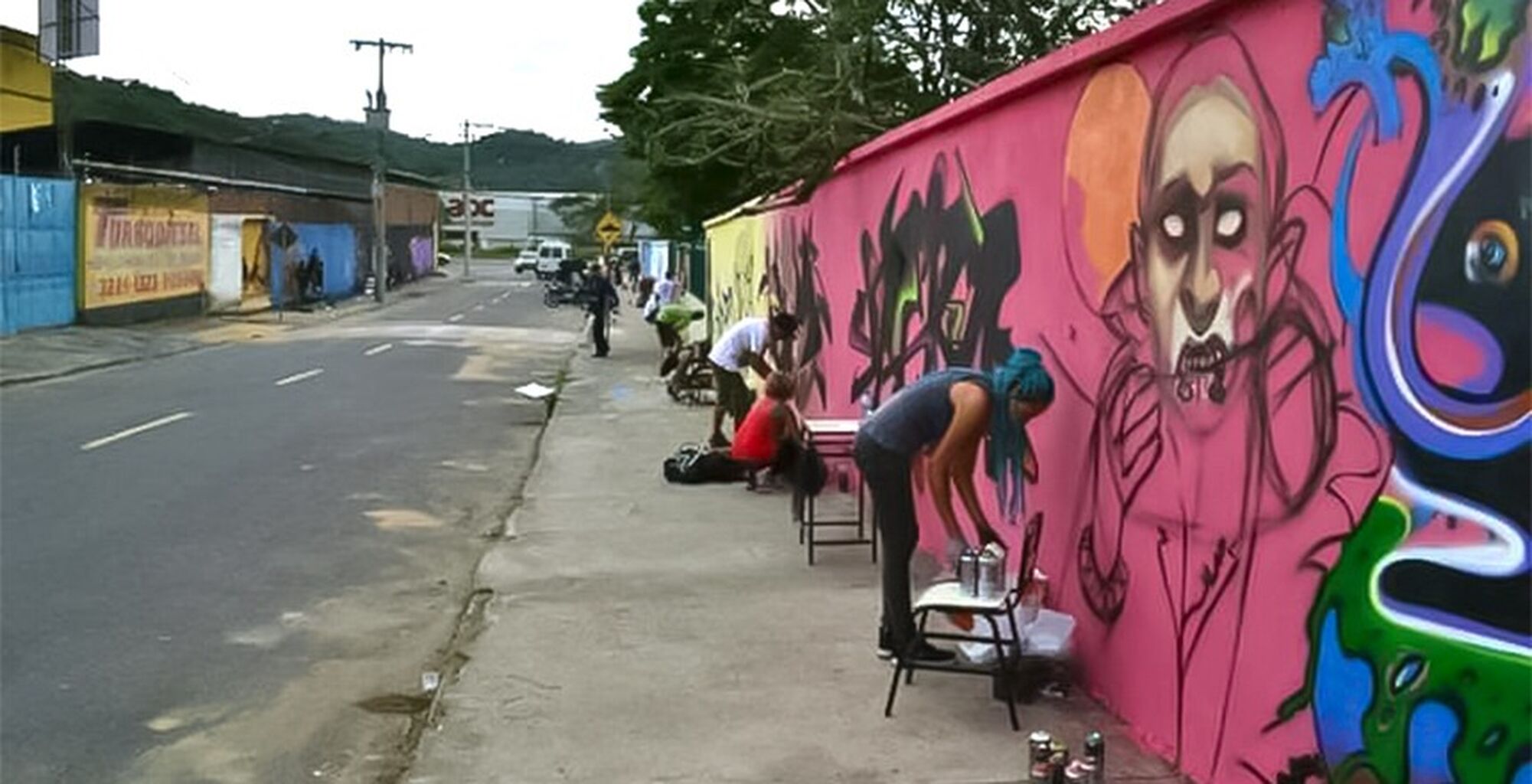 Encontro de grafite re&uacute;ne artistas do Brasil, M&eacute;xico e Portugal