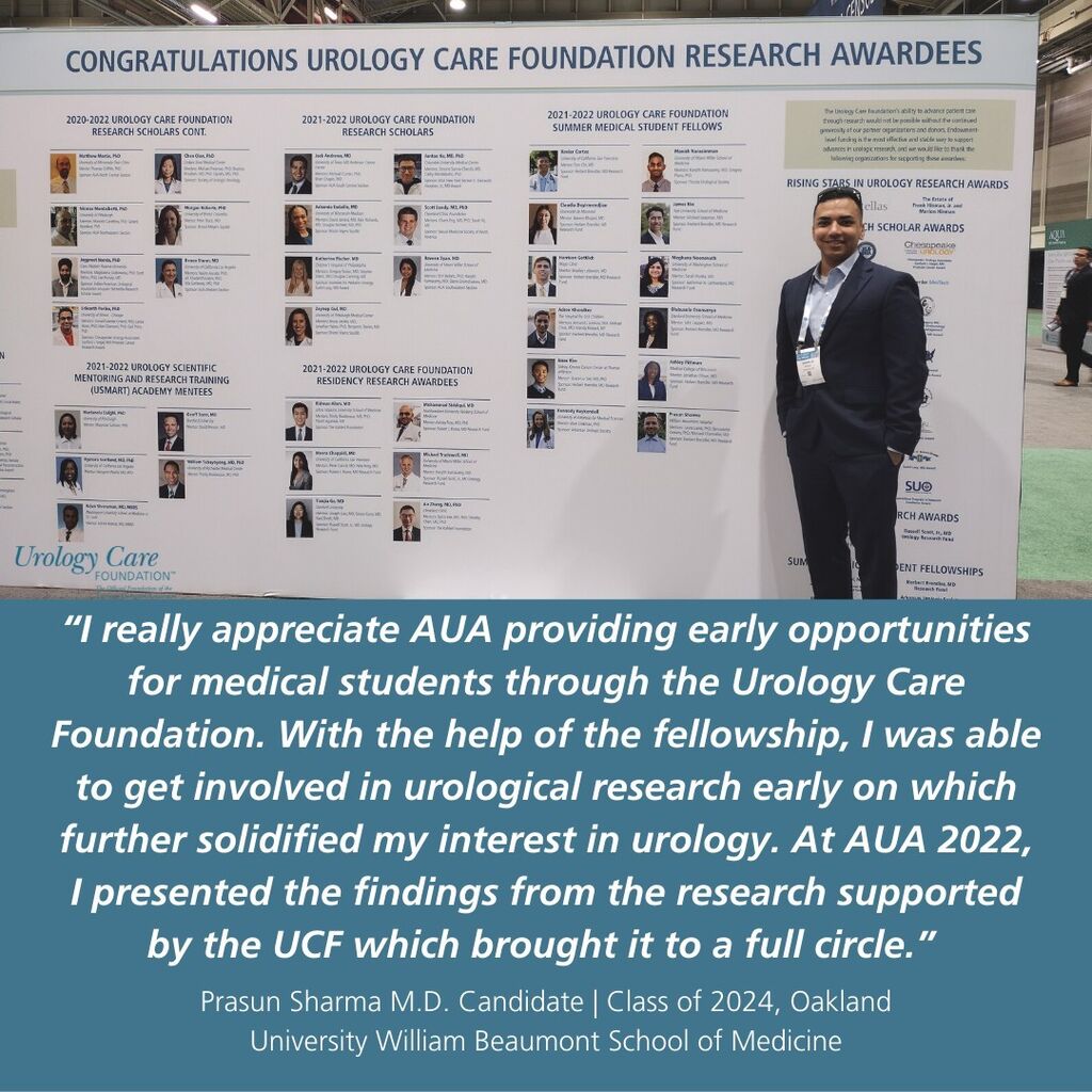 Urology Care Foundation&rsquo;s summer fellowship program