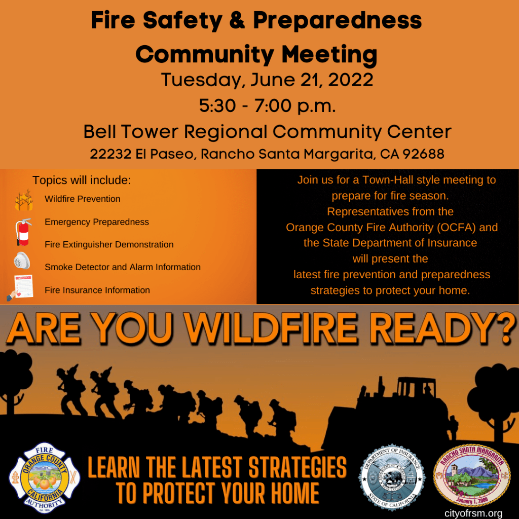 Fire Safety and Preparedness Community Meeting