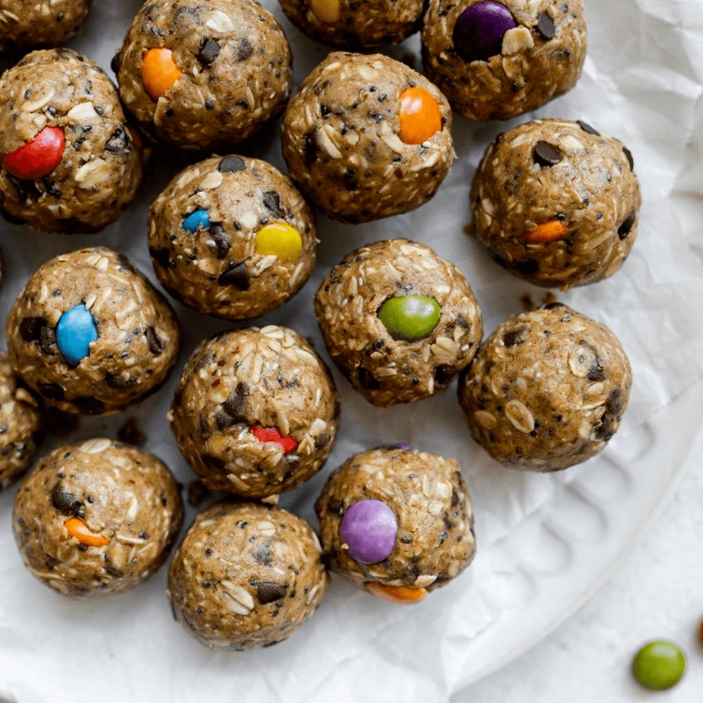 Monster Cookie Peanut Butter Protein Balls