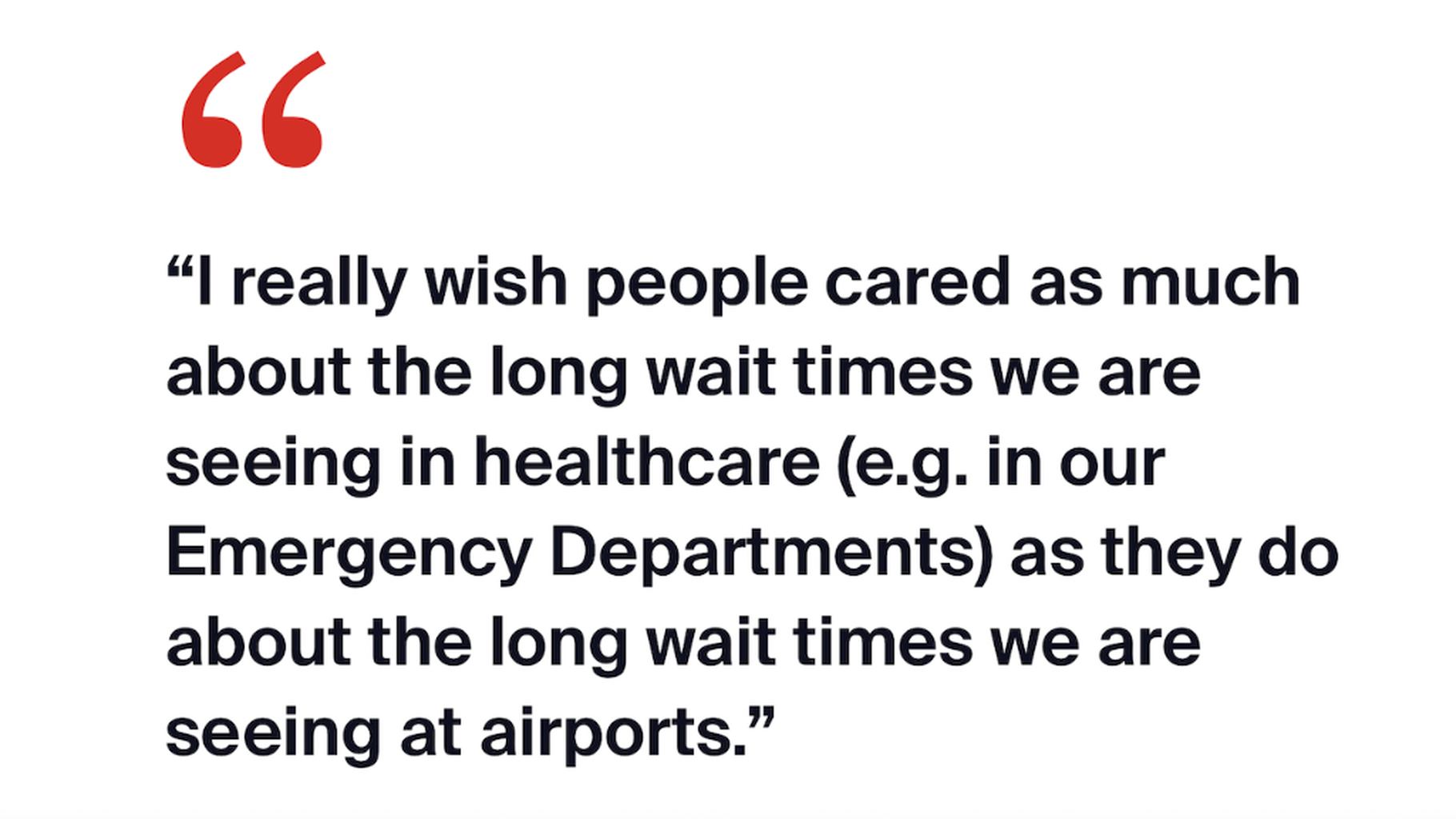 TVO Today: Quote of note - A doctor on airport wait times vs. health-care wait times