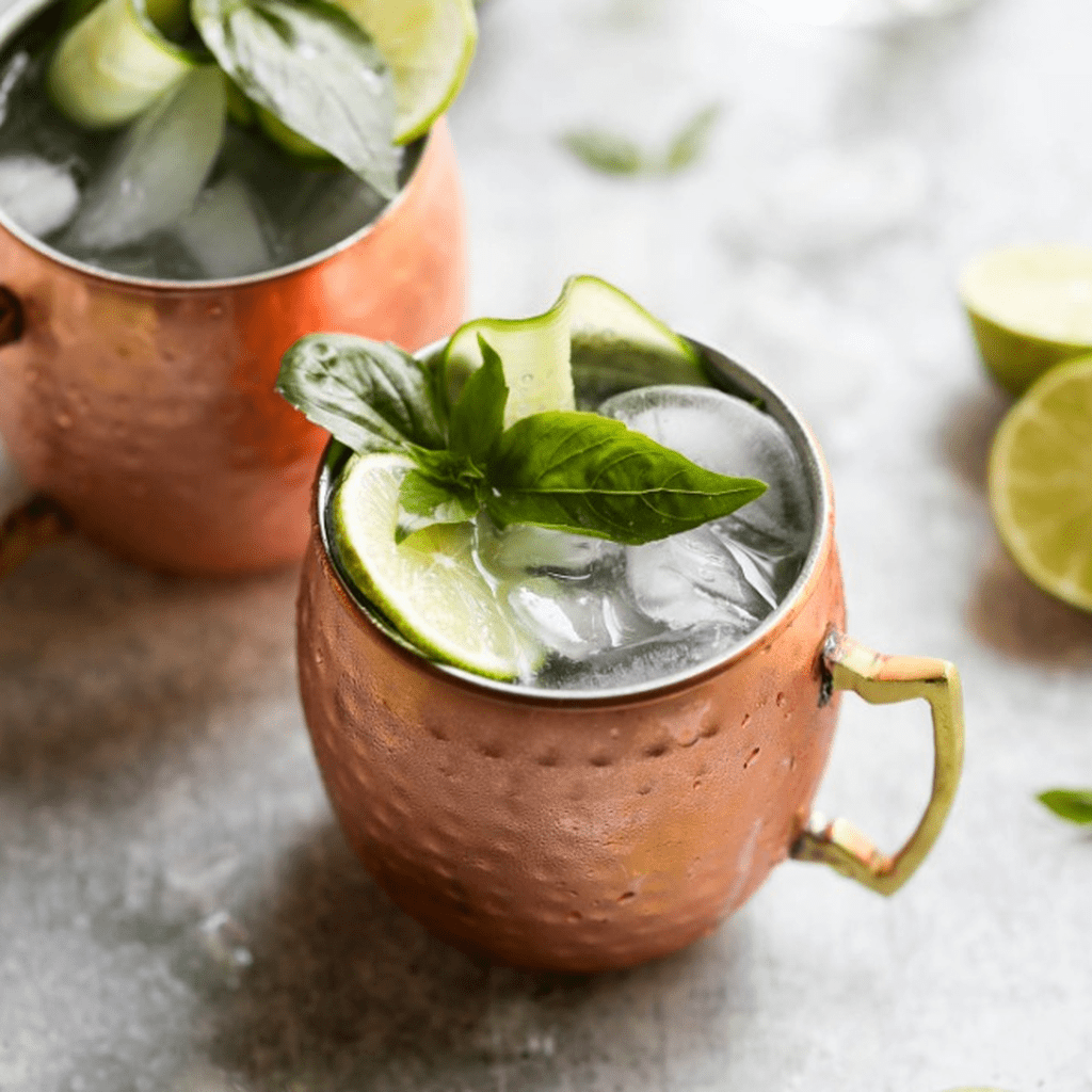 Cucumber Basil Moscow Mule