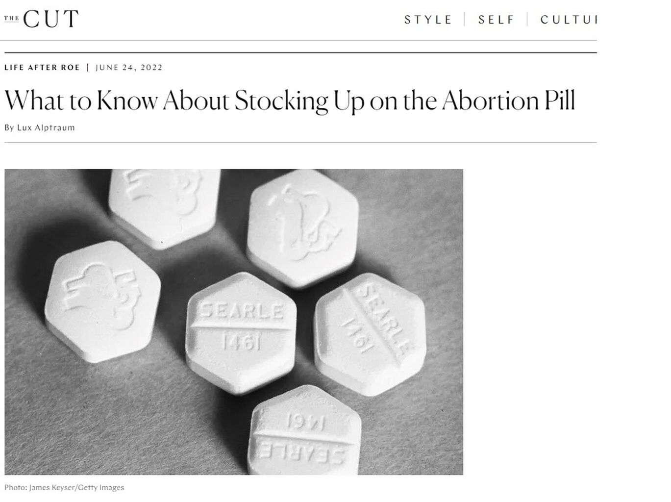 The Cut - What to Know About Stocking Up on the Abortion Pill