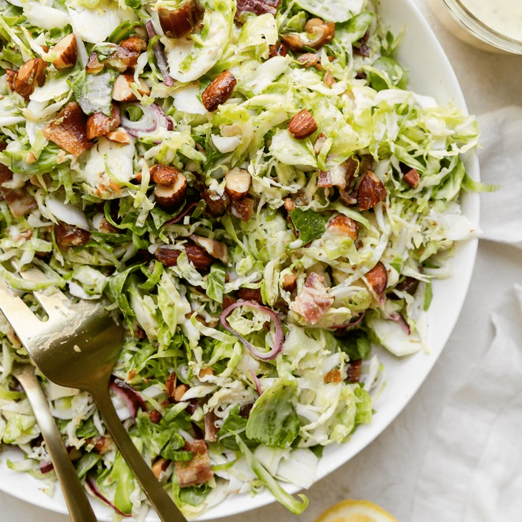 Sweet & Smoky Brussels Sprout Slaw