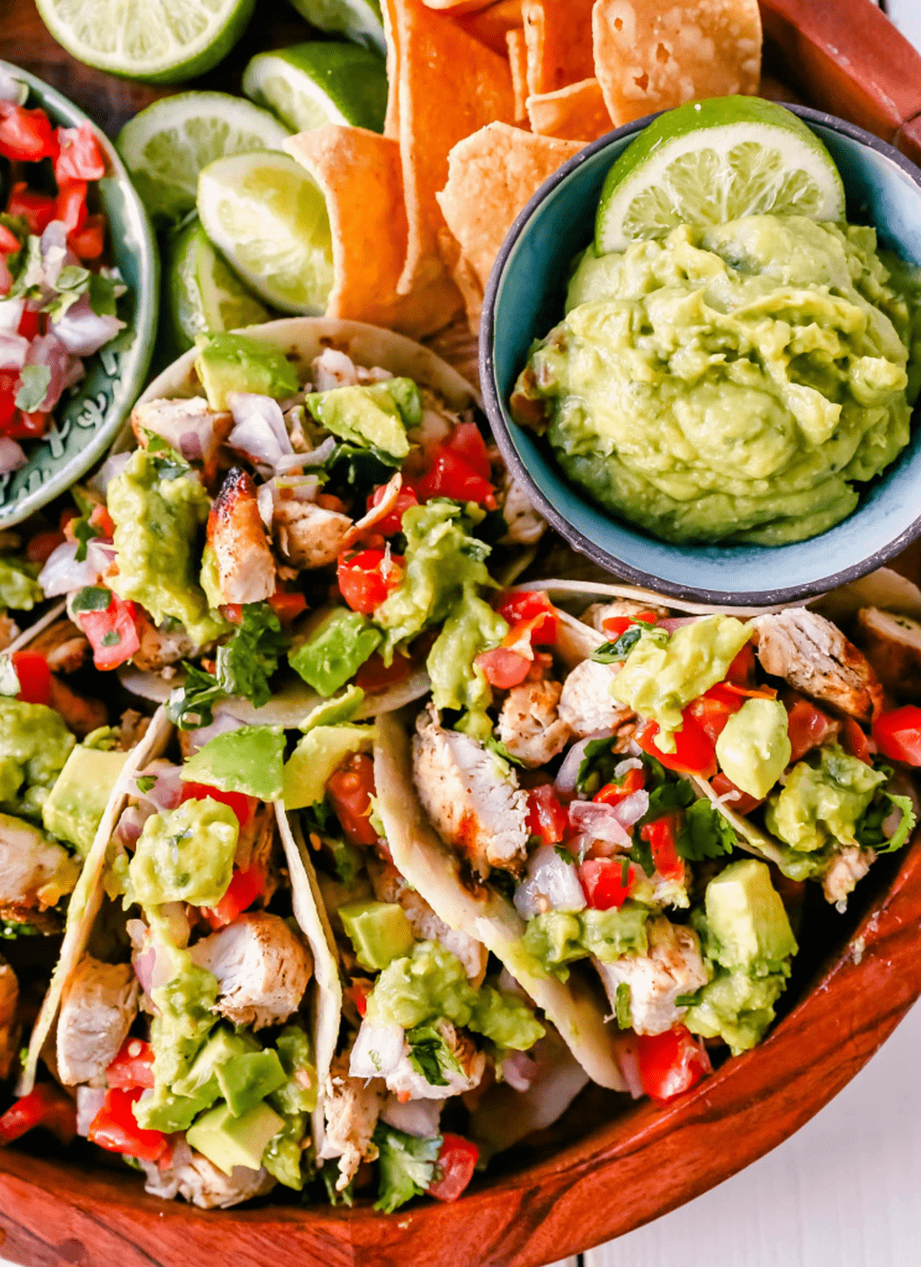 Grilled Chicken Tacos with Guacamole