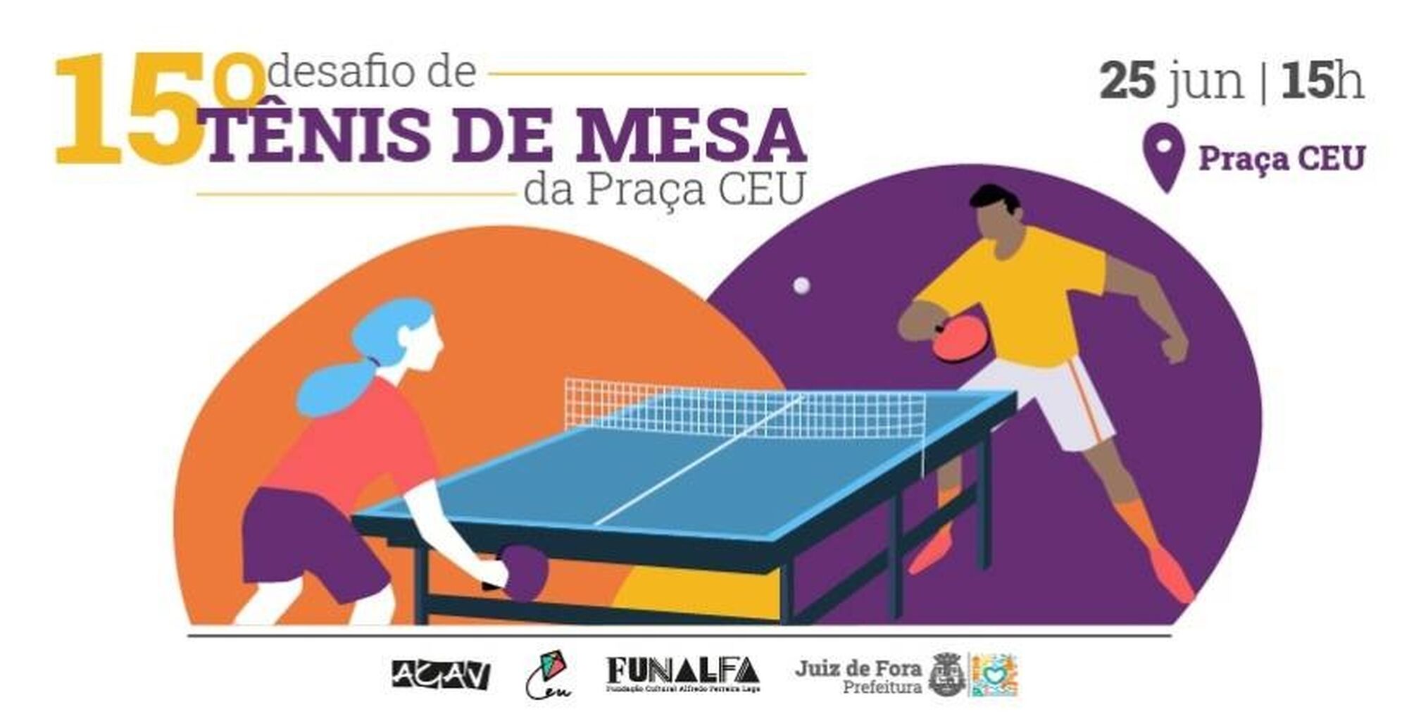  15&ordm; Desafio de T&ecirc;nis de Mesa da Pra&ccedil;a CEU acontece no s&aacute;bado, 25