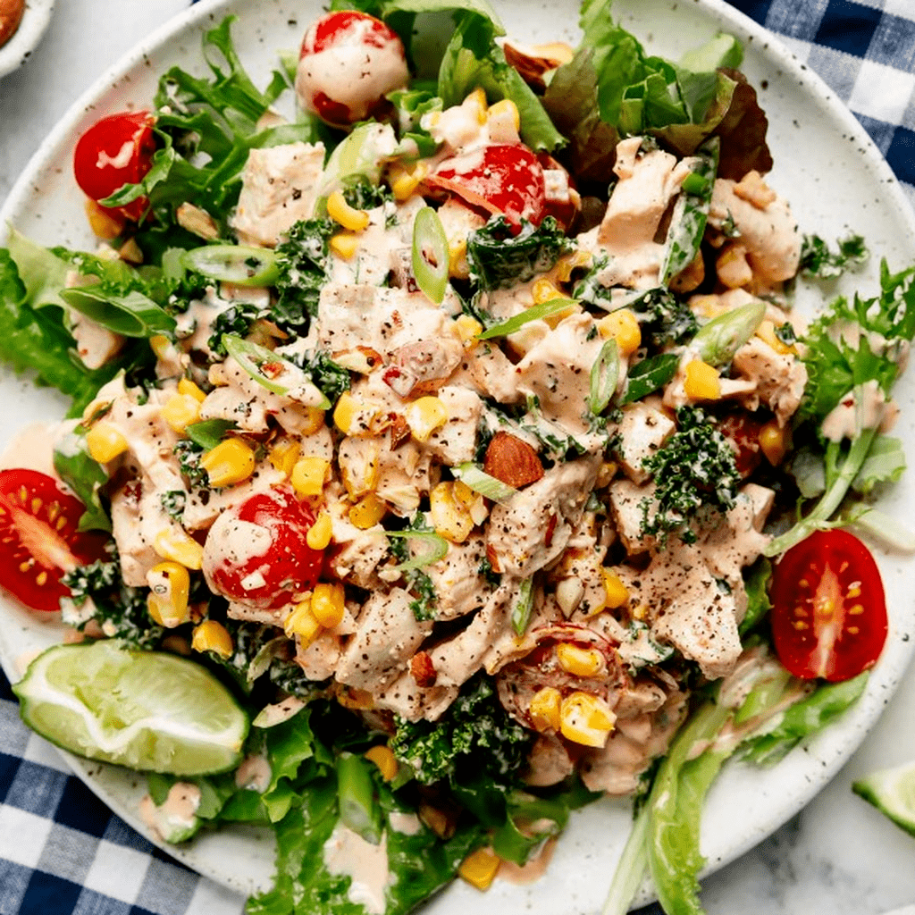 Creamy BBQ Chicken Salad