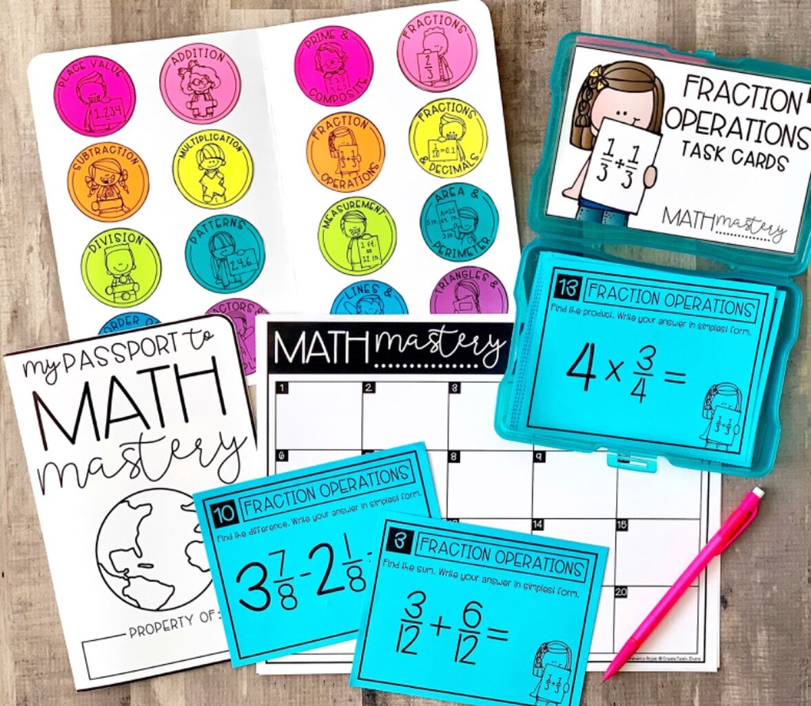 Math Mastery Task Cards
