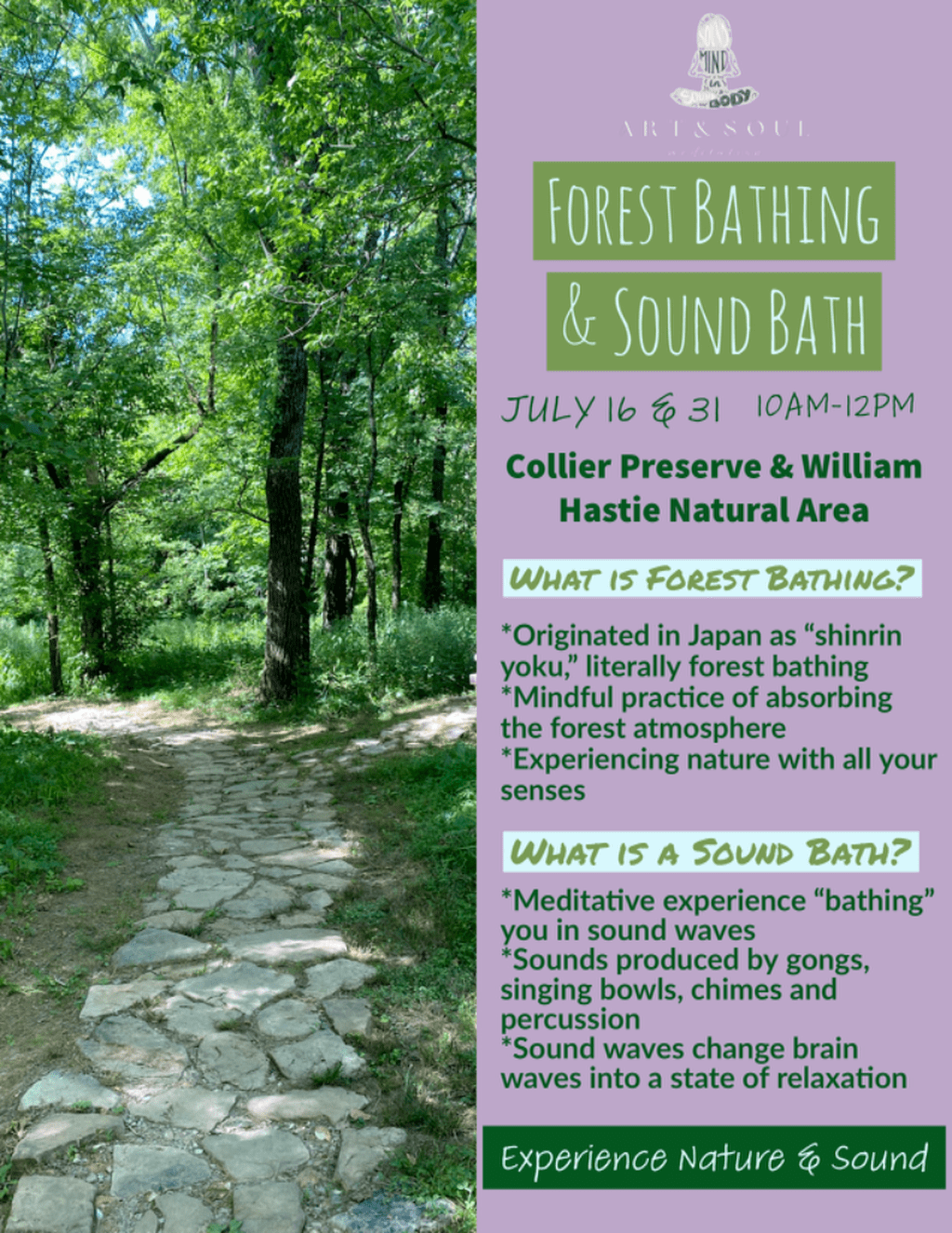 Forest Bathing Sound Bath Experience 