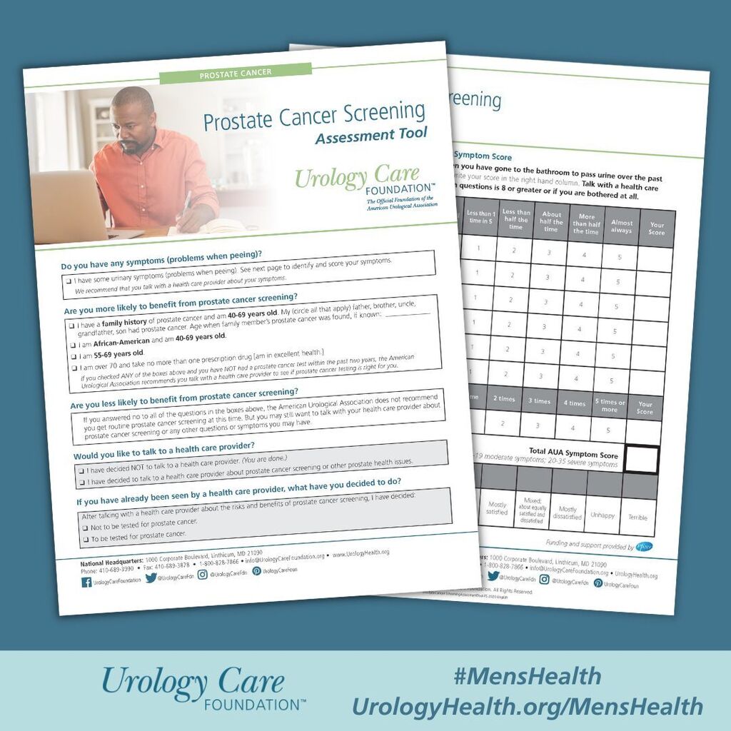Knowing when to get screened for #ProstateCancer is essential for #MensHealth. Check out this assessment tool to help you make the best decision about screening for prostate cancer!