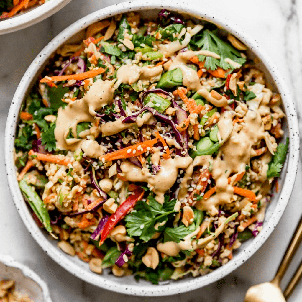 Thai-inspired Peanut Quinoa Salad
