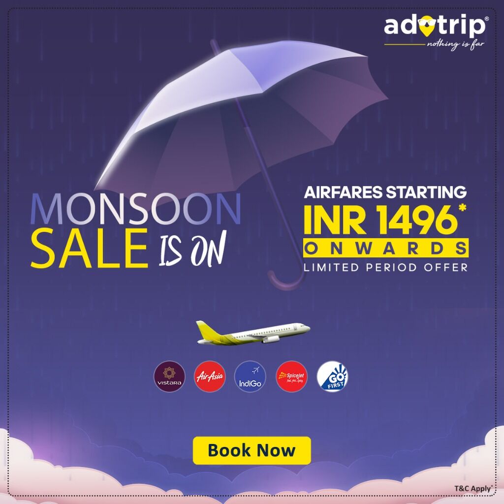 It's raining discounts on Airfares ✈️. exciting monsoon deals. #HarDinSastaSareSaalSasta.