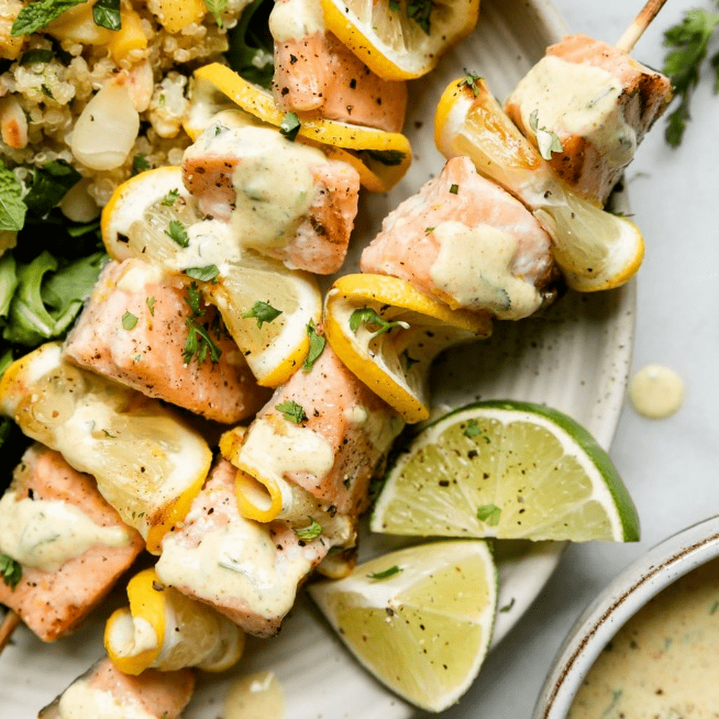 Grilled Salmon Kabobs