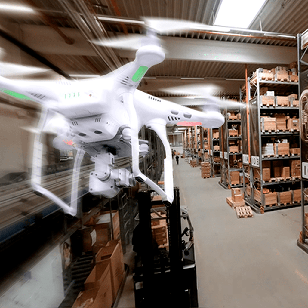 Drone flight through our Logistics 