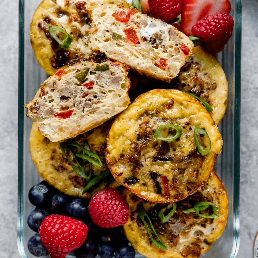 Sausage Hash Brown Egg Muffins