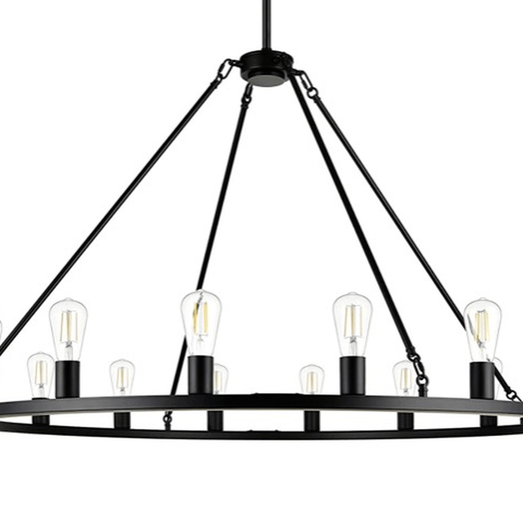 XL Wagon Wheel Chandelier