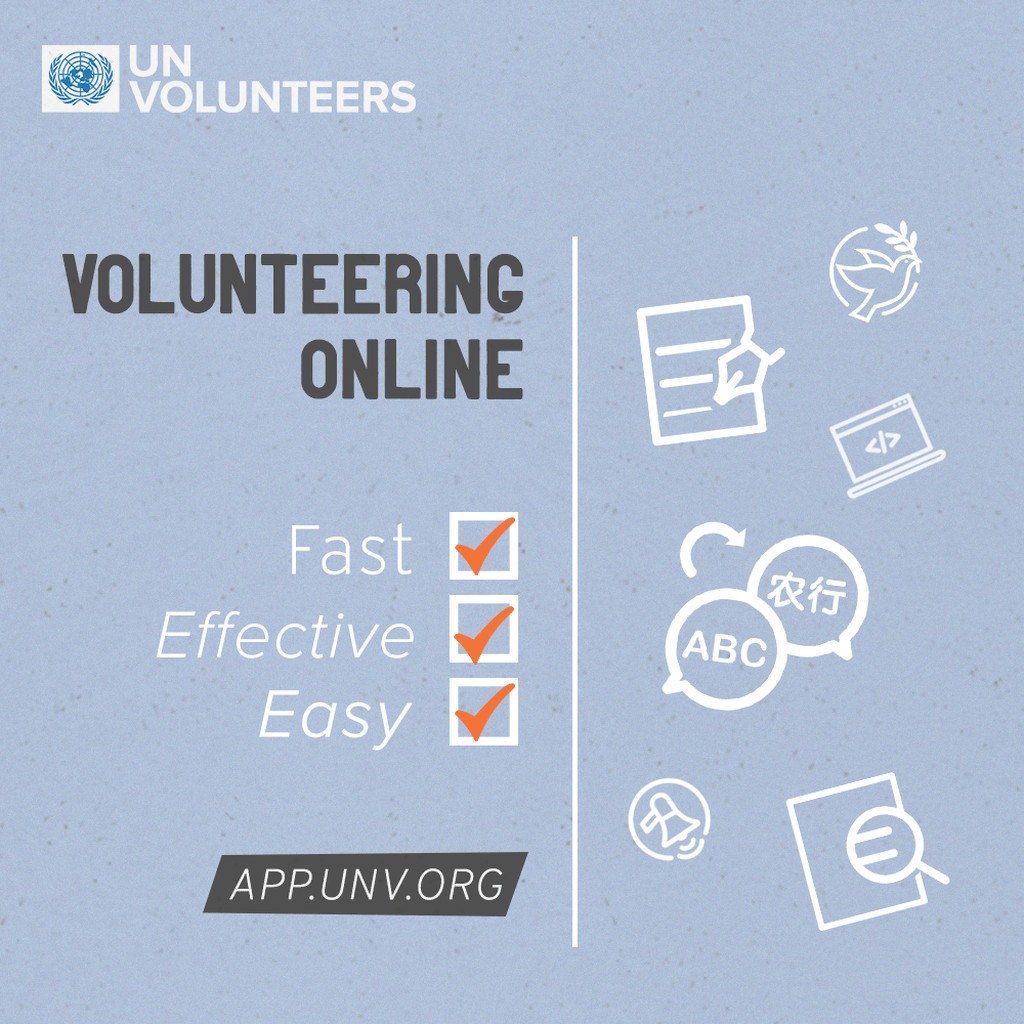 Engage an online volunteer