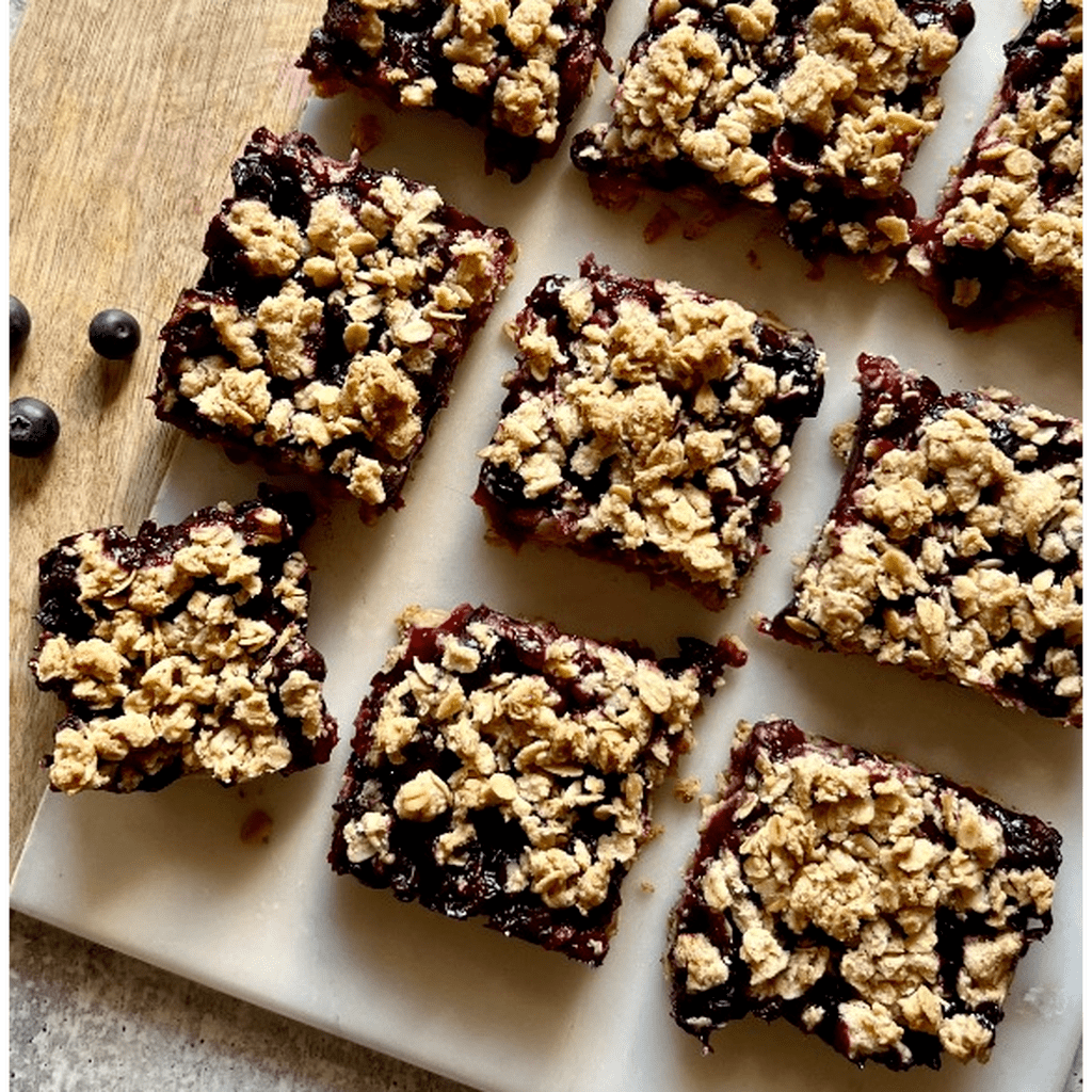 The Real Food Table Cookbook (Blueberry Jammy Bars)