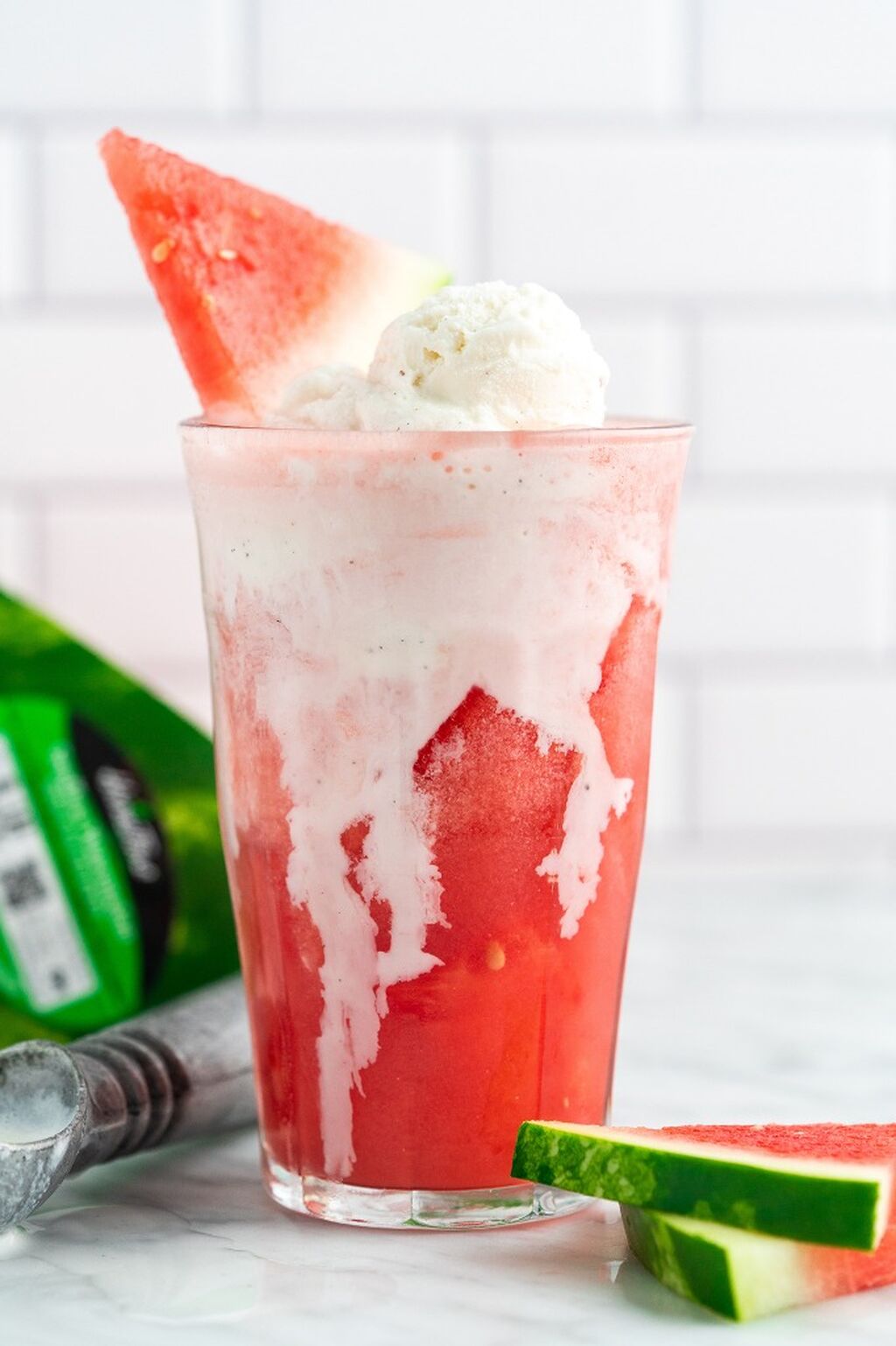 Watermelon Ice Cream Float