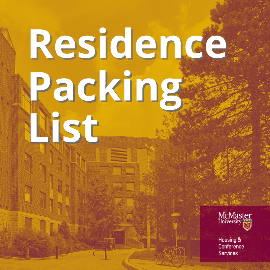 Residence Packing List