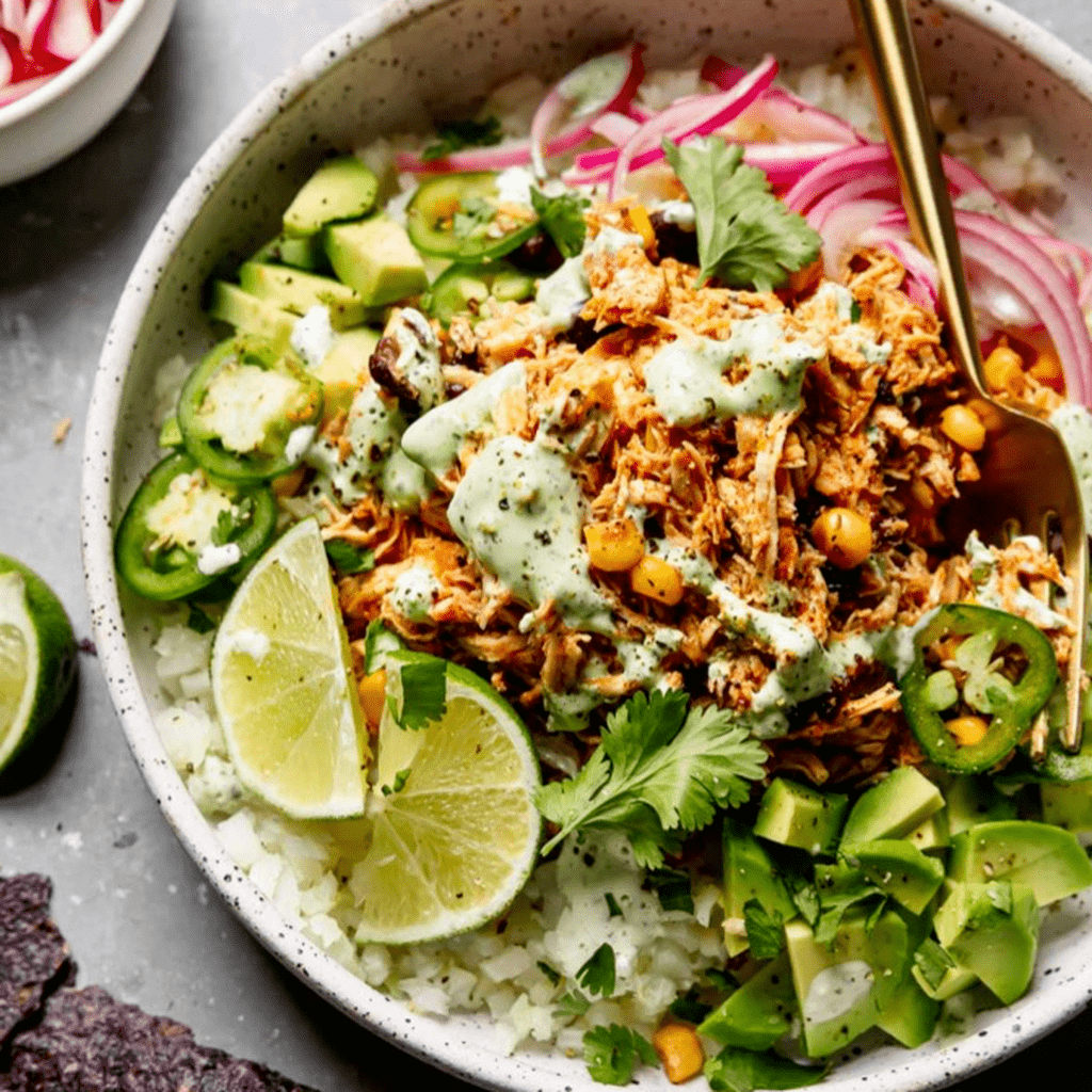 Instant Pot Chicken Salsa Bowls