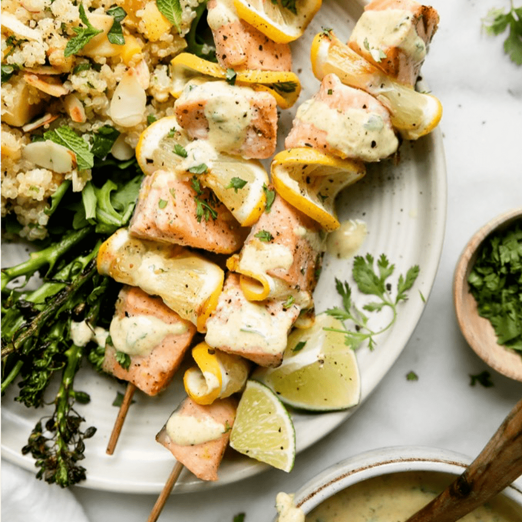 Grilled Salmon Kabobs