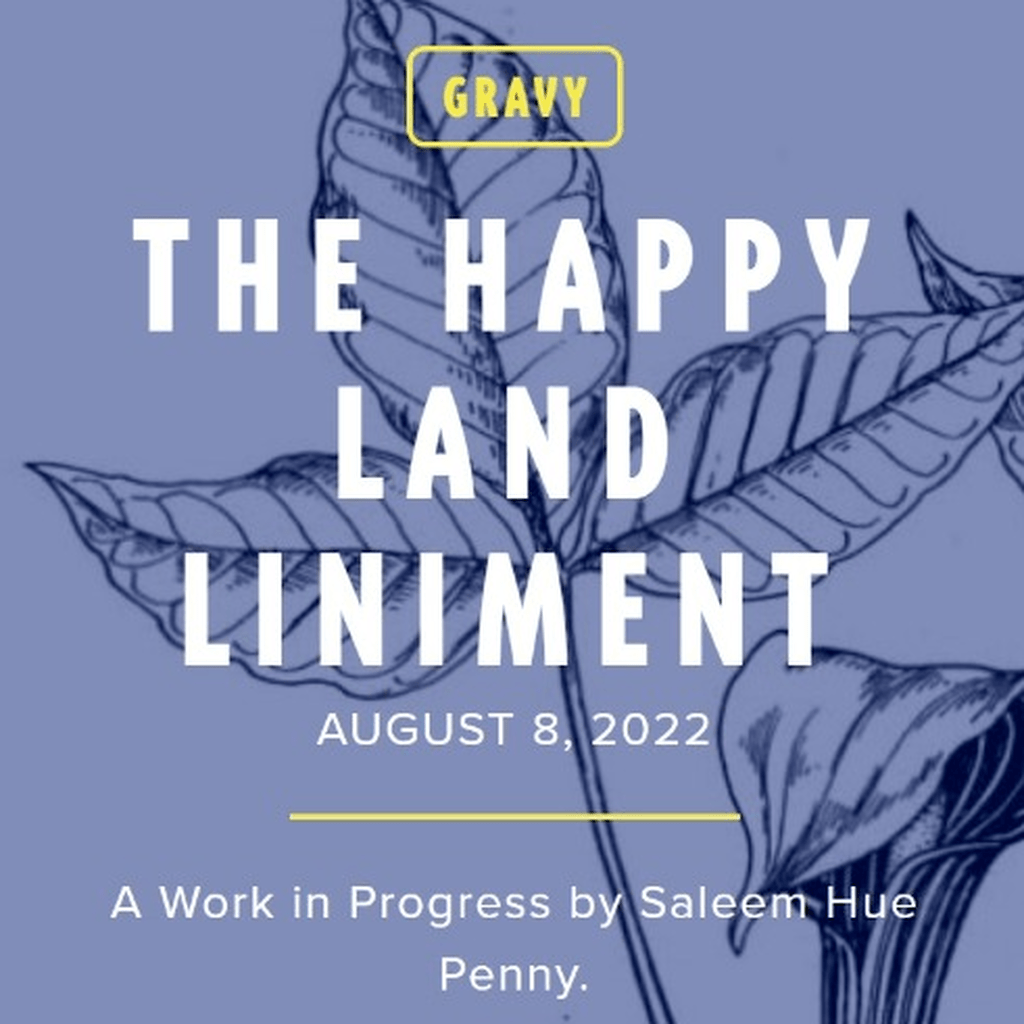 THE HAPPY LAND LINIMENT A Work in Progress