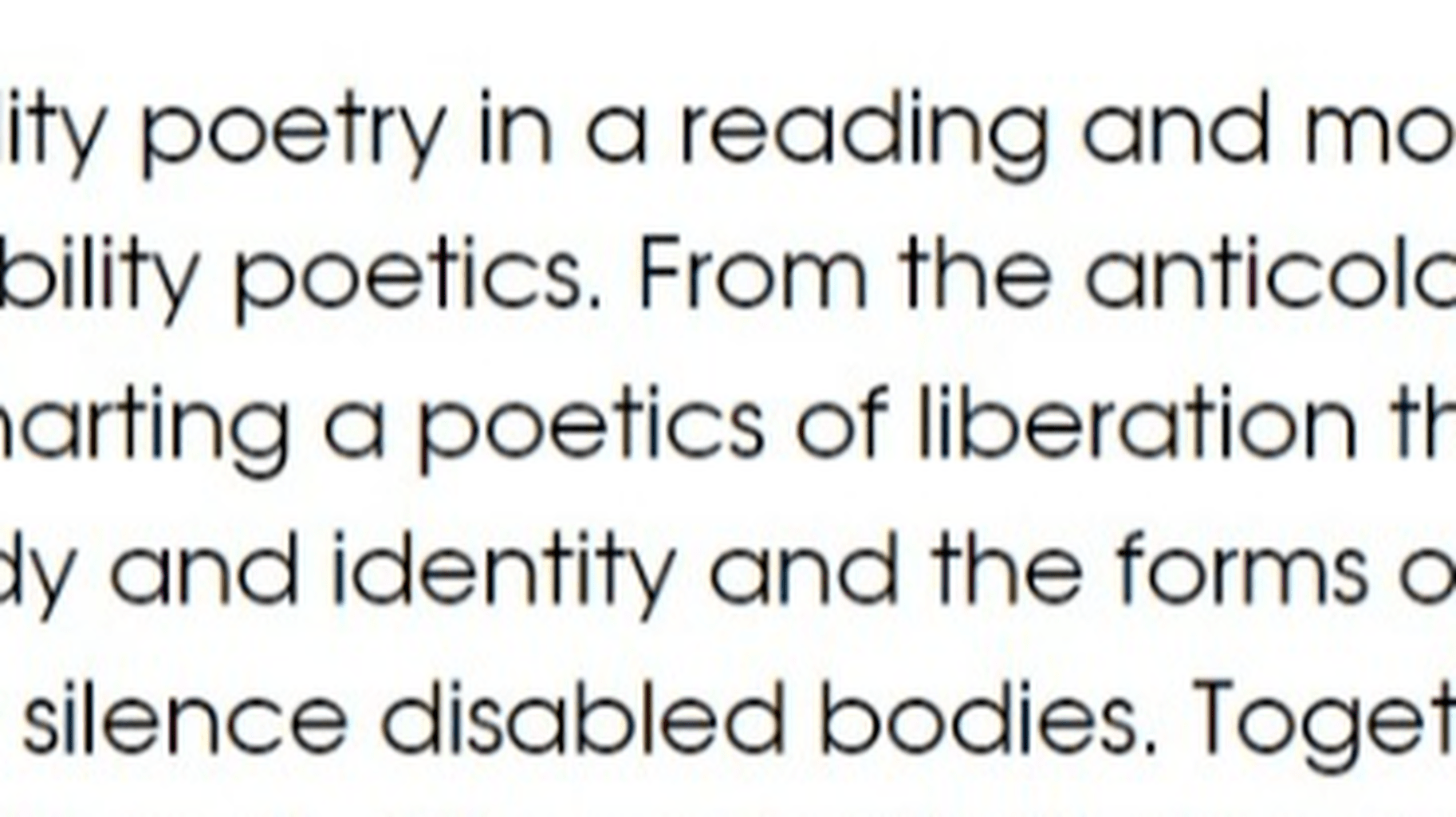 (#AWP22) Since My Body: Discovery and Embodiment of Disabled Voices